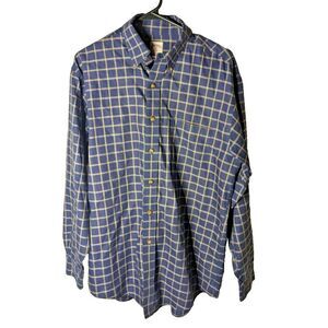 Brooks Brothers Medium‎ Plaid Long Sleeve Button Up Shirt Regent Western Casual